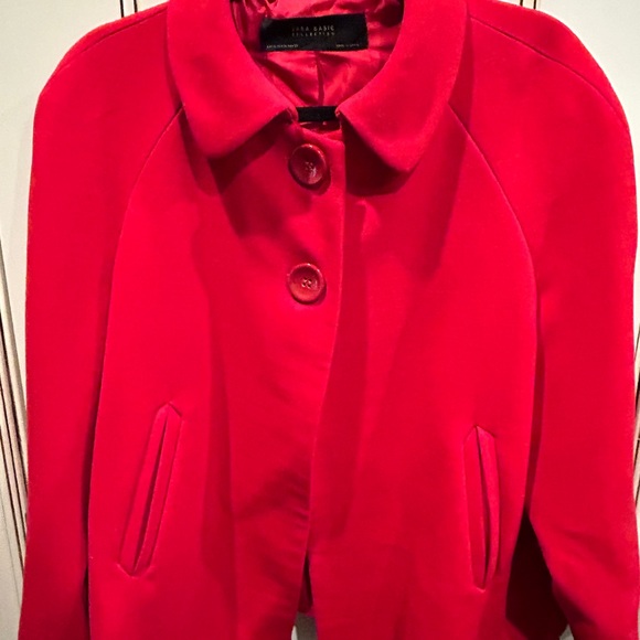 Zara Basic Red Knit Button Down - as seen on Kate Middleton - Picture 4 of 10